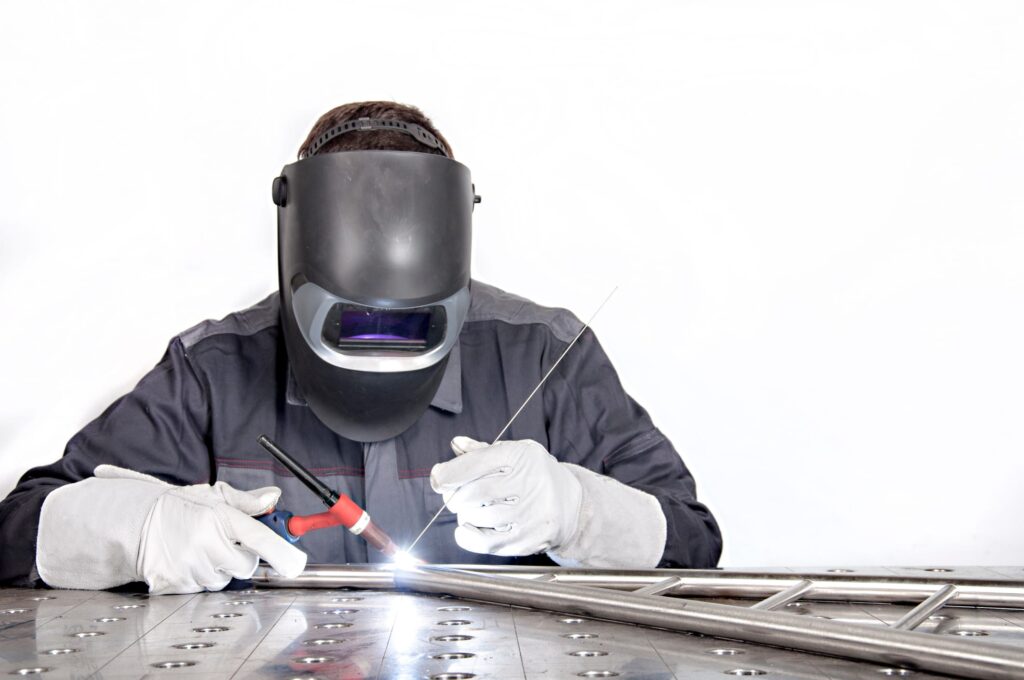 stick welding with manual rod