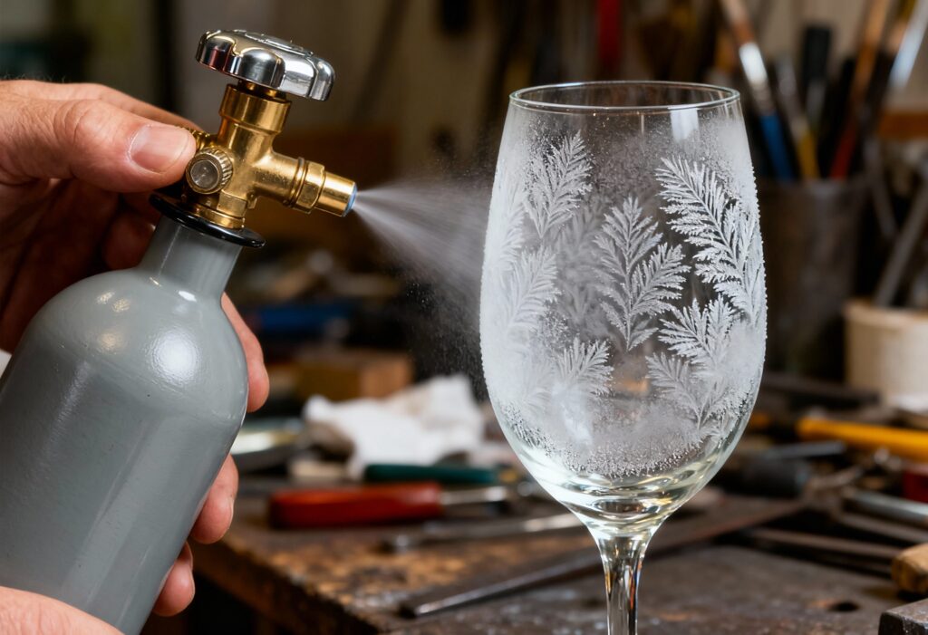 Order CO2 for glass frosting machines online from Adams Gas. Rent-free cylinders for bars and restaurants that want perfectly chilled, frosted glasses with reliable UK-filled CO2.